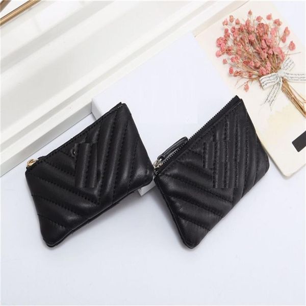 

key pouch coin purse wallet designer wallets designer coin pouch purses card holder lipstick bag with box dustbag lamb3422, Red;black