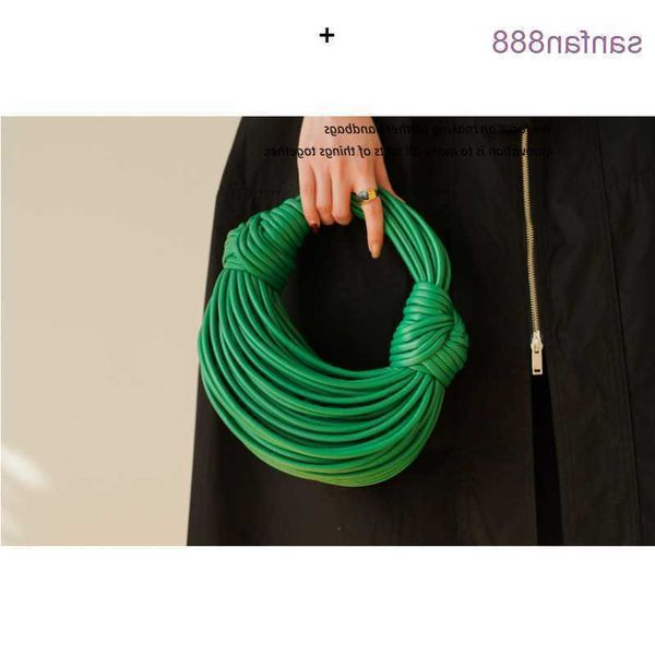 

bottegas bag venetas jodie girl 2023 new tubular woven noodle handmade bread pulling handbag ins texture women's 4w68