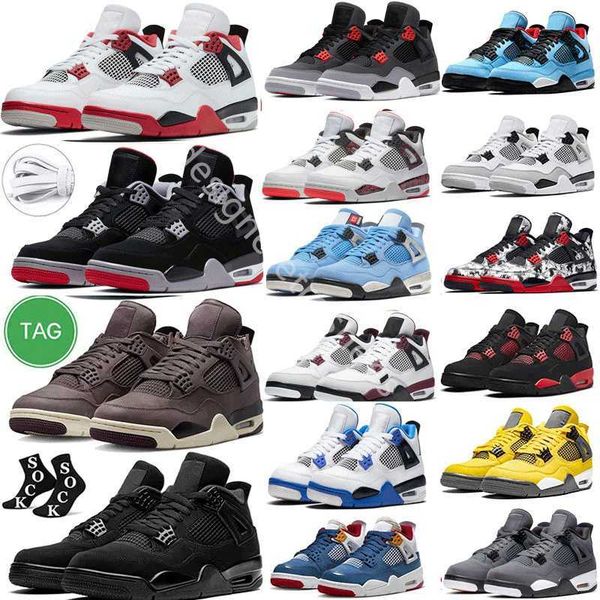 

casual jumpman 4 4s basketball shoes midnight navy military black canvas university blue thunder sail infrared white oreo bred mens sports j