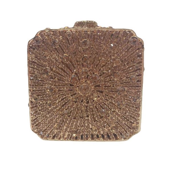 

evening bags diamond inlaid dinner bag empty metal hard box bag banquet dress holding women's bag small square purses ladies handbags