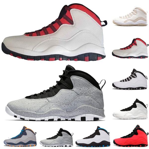 

10 10s cement men basketball shoes chicago bobcats steel cool grey i'm back westbrook trainers mens shoes sports sneakers us 260n