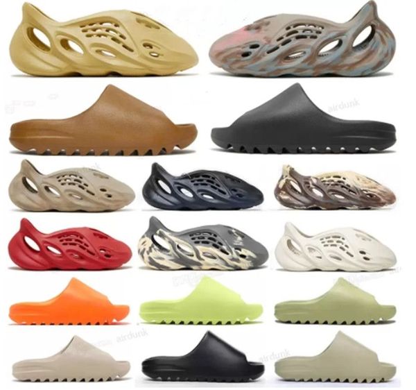 

slippers shoes kany slides yeesys fashion women slippers men 3m casua core bone earth brown pure desert sand foam triple white black outdoor