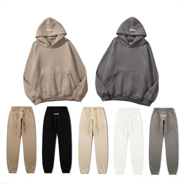 

ess designer hoody men hoodies pullover sweatshirts loose long sleeve hooded jumper mens women lovers clothing 0rli, Black