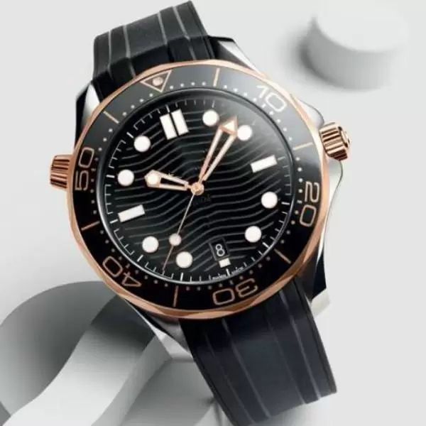 

mens watches for men professional sea diver watch automatic movement 42mm ceramic bezel master waterproof watches, Slivery;brown