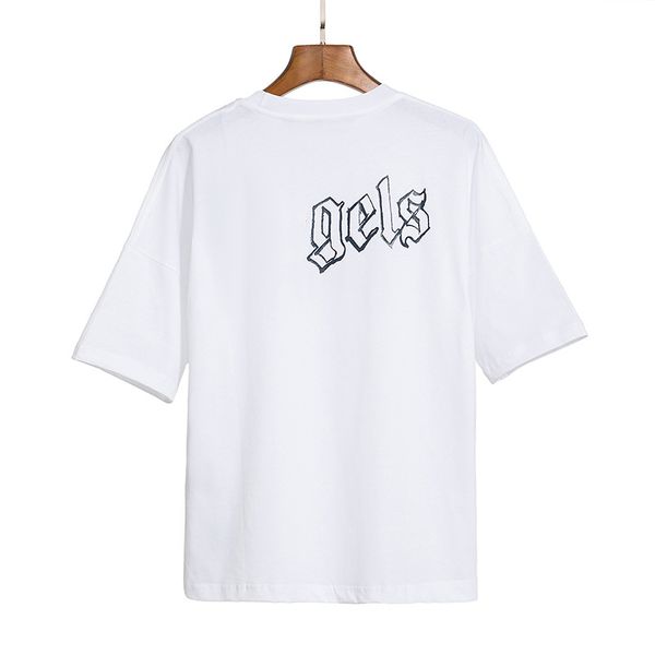 

summer palm angles designer mens t-shirts palms printed high street loose short sleeve t-shirt womens angel casual t-shirts fashion clothing, White;black