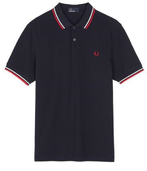 

designer wheat men's polo classical polos men luxury polo casual mens t fred perry style print slim fitting short sleeve lapel tee soli, White;black