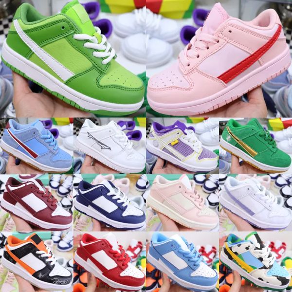 

dunks kids running shoes low toddler trainers university red triple pink unc bordeaux kentucky syracuse children outdoor sneakers size 26-37, Black