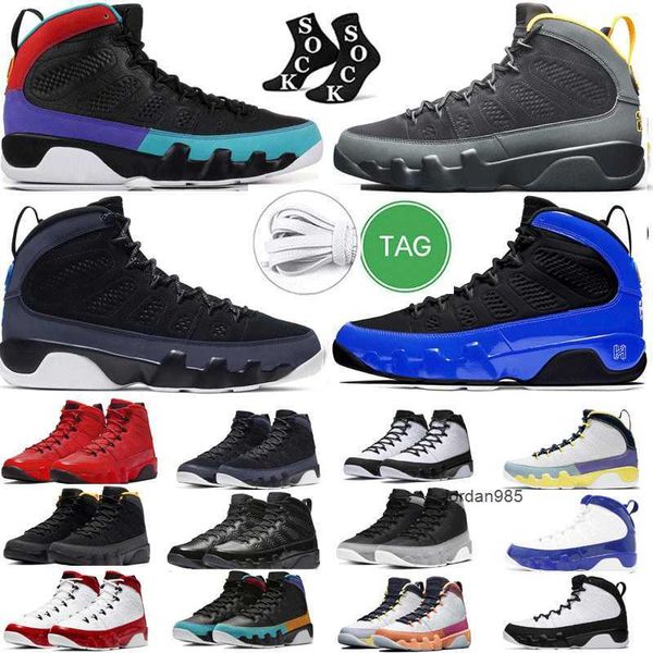 

9 9s mens basketball shoes women 9000 particle grey chile red gym university blue dark charcoal university gold space jam fire black gum og