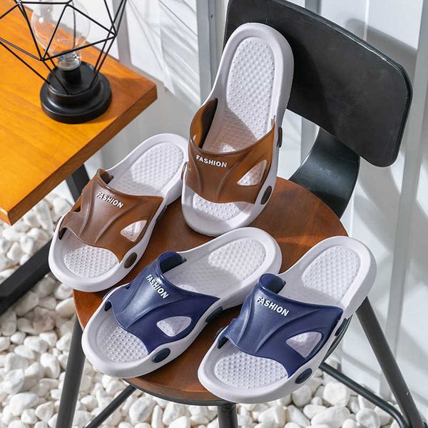 

slippers dome cameras slippers for men in summer can wear thick soles anti-skid wear-resistant and fashionable cool slippers for men shoes m, Black