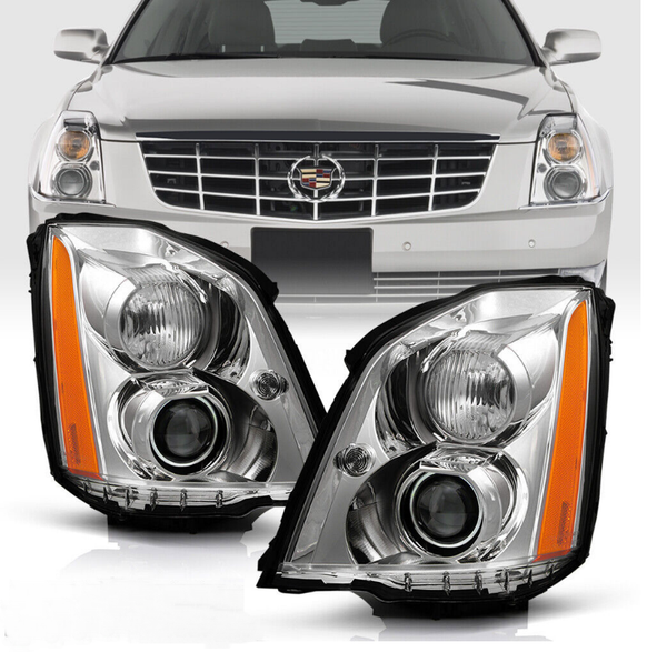 

for 06 -11 cadillac dts hid/xenon projector headlights headlamps pair left right