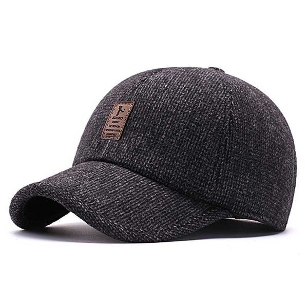

ball caps warm winter cap sport golf baseball cap hats for men snapback women casquette bones dad caps gorras earflaps thicken l230228, Blue;gray