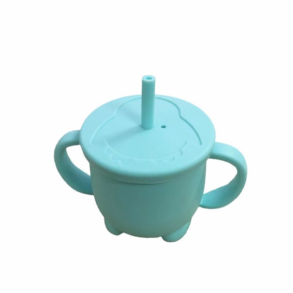 

factory shipment baby feeding snack cups bpa german certificated food grade silicone coffee cups with a lid