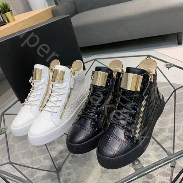 

shoes casual zipper claskin black velvet sneakers high heighten stage all-match stylist men women platform trainers 36-46