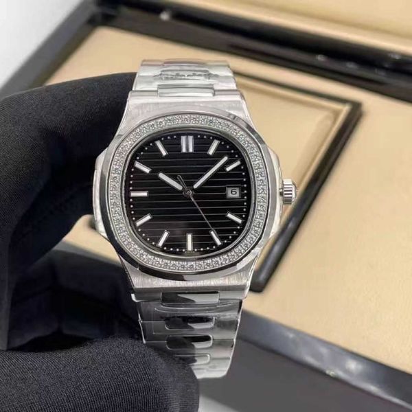 

luxury watches 3k 40mm 3k pp5711 8.3mm superclone pp watch business upscale male and gifts face value waterproof automatic mechanical simple, Slivery;brown