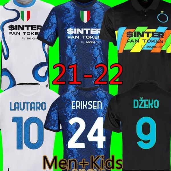 

2022 lautaro soccer jerseys christian eriksen ashley young brozovic alexis skriniar kids kits de vrij football shirts sensi2813, Black;yellow