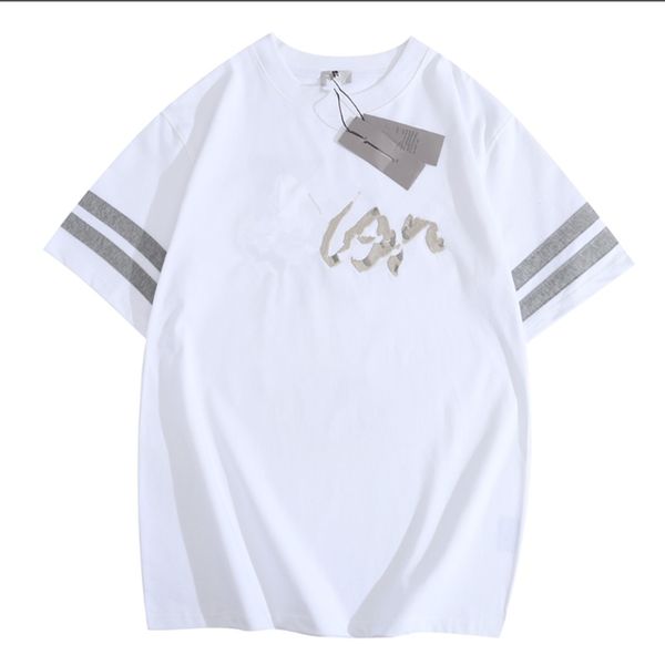 

t-shirt and polo shirt embroidered and printed polar style summer wear street cotton t-shirt-1, White;black