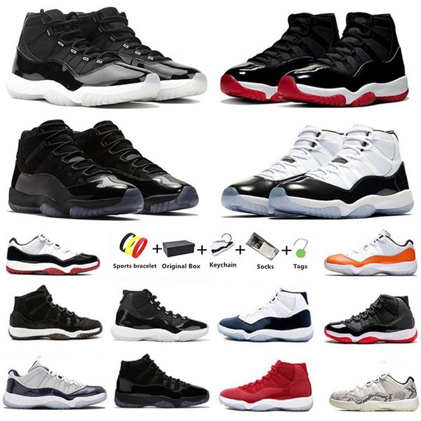 

25th anniversary jubilee jumpman 11s gamma blue mens basketball shoes 11 bred low cap and gown men women trainer sports sneakers w347r