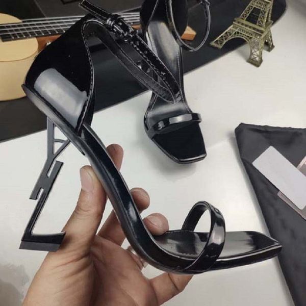 

est heels sandals with box women shoes designer sandals quality sandals heel height and 10cm sandal flat shoe slides slippers by brand009 00, Black