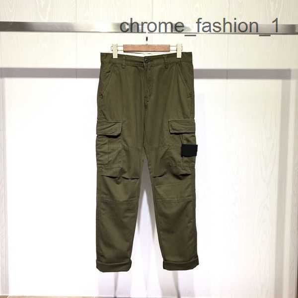 

s tone classic design toney mens womens pants stones embroidered compass badge basic multi-pocket cargo jogger is land 2 485y, Black