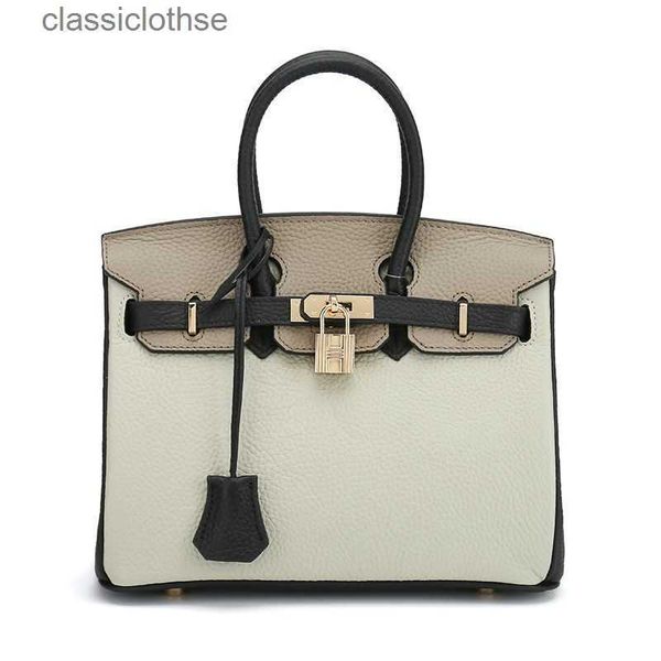 

original edition 7a h home designer birki bags for women new fashion color blocking bag real leather layer