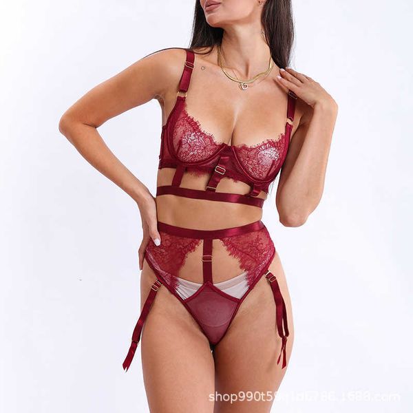 

lace underwear perspective steel ring suit zye0008, Black;white