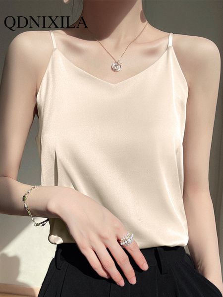 

women s blouses shirts in summer suspender vest casual fashion loose bottomed inner crop tank for blouse 230228, White