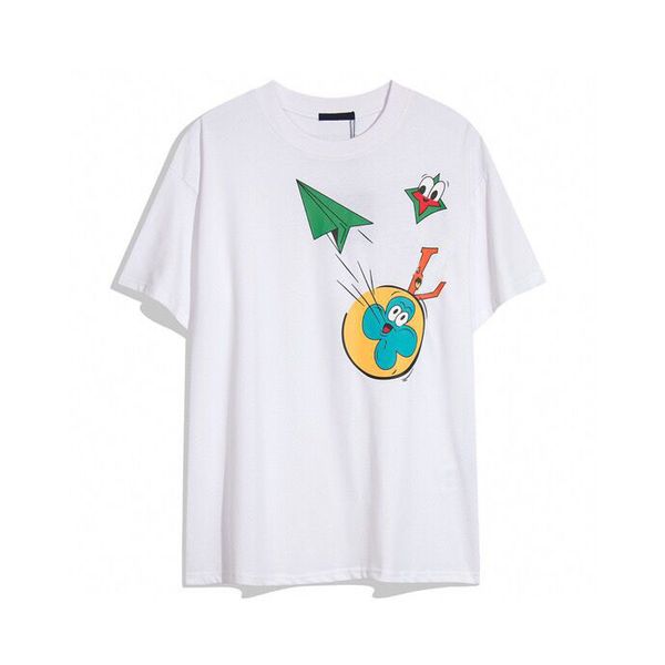 

hip-hop round neck t shirt summer fashion mens womens t shirts luxurys letter cotton t shirts clothing polos short sleeve m- 73s99, Black;brown