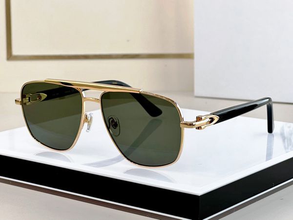 

fashion luxury designer 0365 sunglasses mens classic retro metal square shape glasses summer business leisure style eyewear anti-ultraviolet, White;black