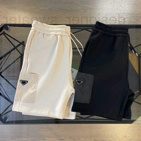 

men's shorts designer 22ss european models men s short pants retro street classic five trousers embroidered label sleeves oversized nyl, White;black
