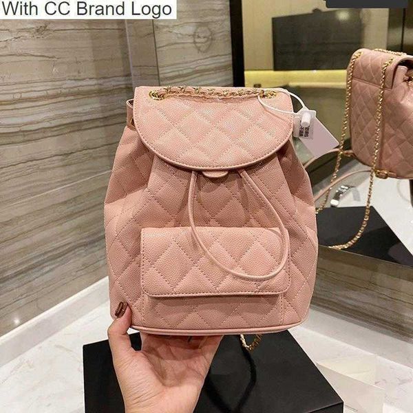 

luxury cc backpack style vintage caviar leather calfskin backpack bags fall winter outdoor sacoche fashion luxury designer large capacity pu