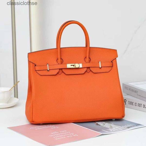 

original edition 7a h home designer birki bags for women 2023 spring and summer new 35cm cow leather lychee gr