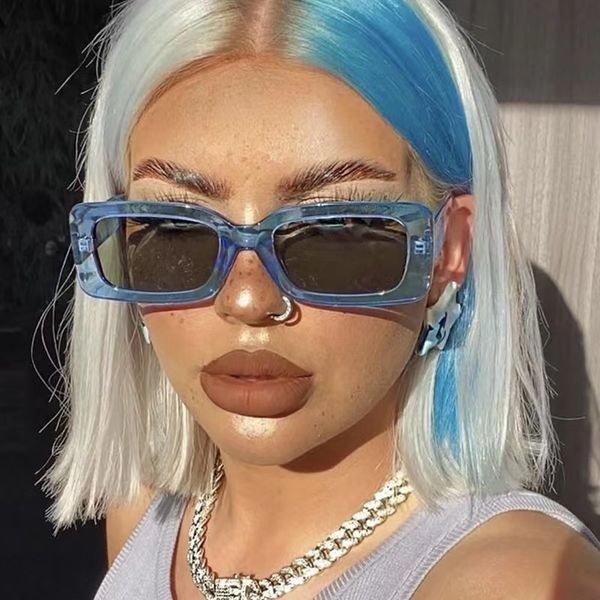 

designer sunglasses cycling sunglasses mens sunglasses european and american square frame jelly color sunglasses ins fashion trend concave s, White;black