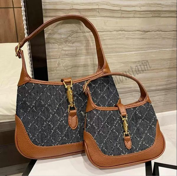 

designer women jackie 1961 underarm bag luxurys designers bags italy vintage canvas half moon handbags genuine leather crossbody shoulder ha