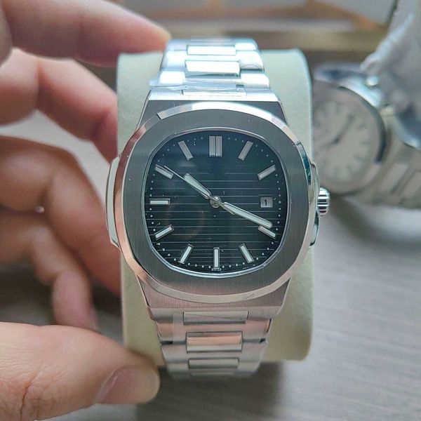 

luxury watches 3k 40mm 3k pp5711 8.3mm superclone pp watch ice blue white answer sports men's three-pin automatic mechanical high-end f, Slivery;brown