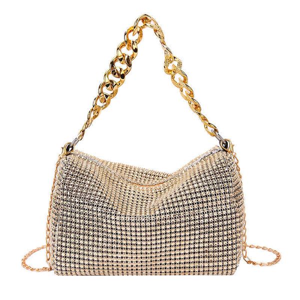 

evening s 2023 new this year popular korean fashion trend bright diamond crossbody handheld women's bag