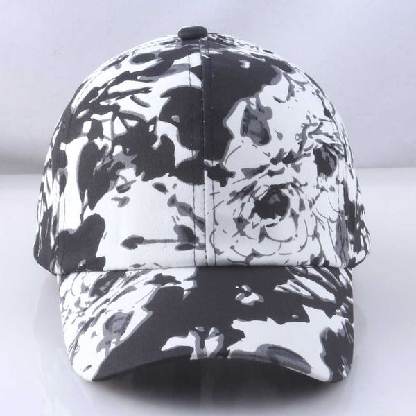 

ball caps mixed color black white splash ink art graffiti baseball cap fashion summer casual hip hop hat men women thin lightweight l230228, Blue;gray