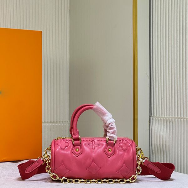 

designer bag m59800 fashion handbag exquisite simple crossbody bag womens classic chain bag womens vintage leather originality cylinder bag