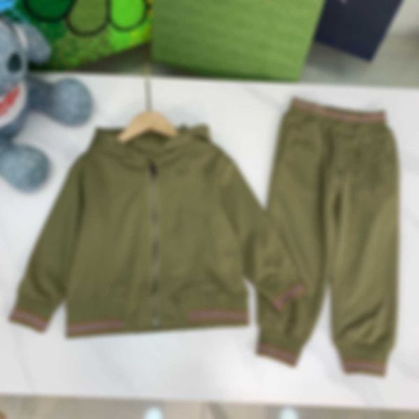 

clothing sets high-end children's spring and autumn boys sweater suit pullover casual sports two-piece parent-child outfit, White