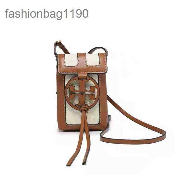 

trade handbags shoulder designer torys small versatile foreign square bag mobile phone color matching large tassel single messenger women&#0
