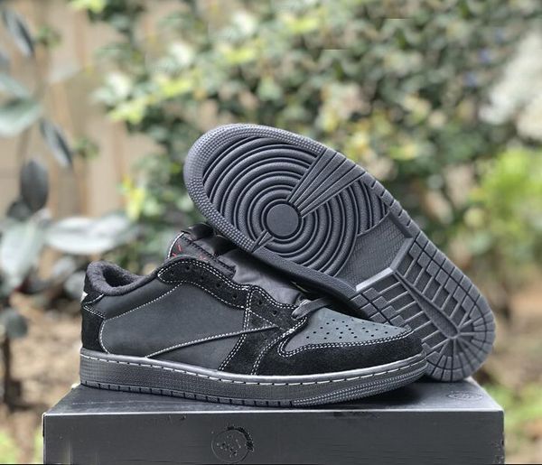 

1 low og black phantom men shoes travis 1s womens outdoor basketball sneakers dm7866-001 with original box us 5.5-13