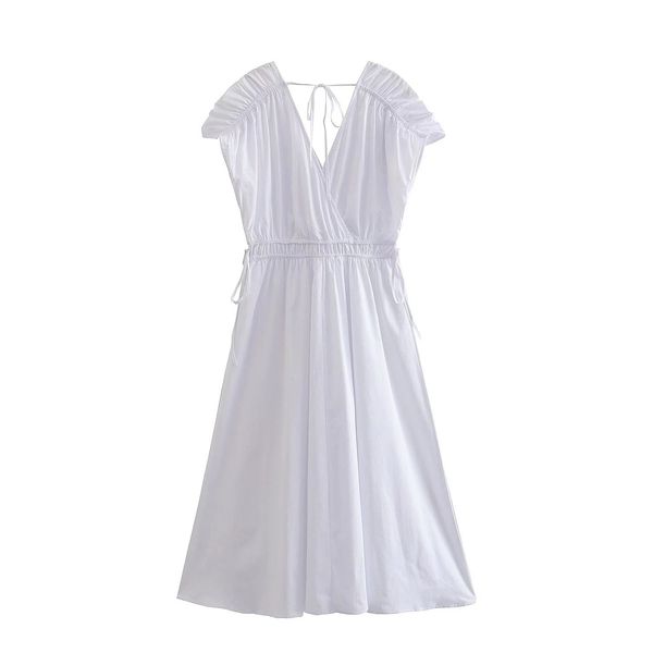 

2023 puff sleeve split thigh dress women dress lady dress, Black;gray