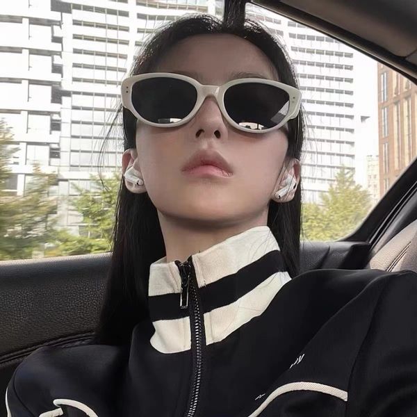 

designer sunglasses suncloud sunglasses mens sunglasses db eyewea cat's eye fashion trend sunglasses meter spike y2k street pgraphy con, White;black