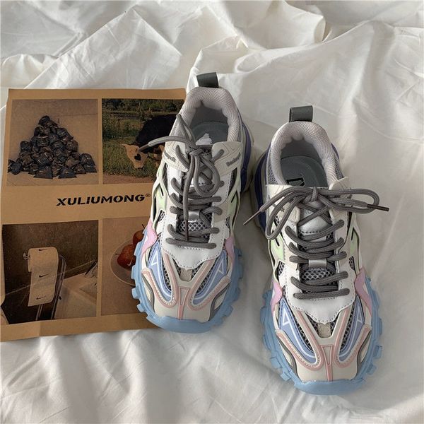 

dress shoes chunky sneakers women spring sunmmer women shoes fashion women's sport shoes 230227, Black