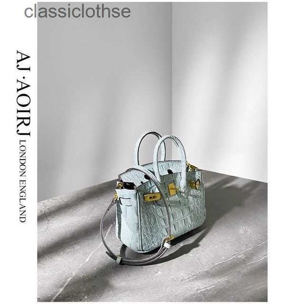 

original edition 7a h home designer birki bags for women 2023 alligator bone bag linen blue small package mini