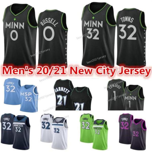 

vintage karl-anthony 32 towns basketball jerseys kevin 21 garnett dangelo d'angelo 0 russell anthony 1 edwards minnesotatimbe3120, Black;red