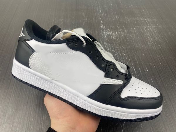 

mens womens fragment ts basketball shoes 1 low black white dm7866-007 outdoor fashion sneakers sports with box, Red;white