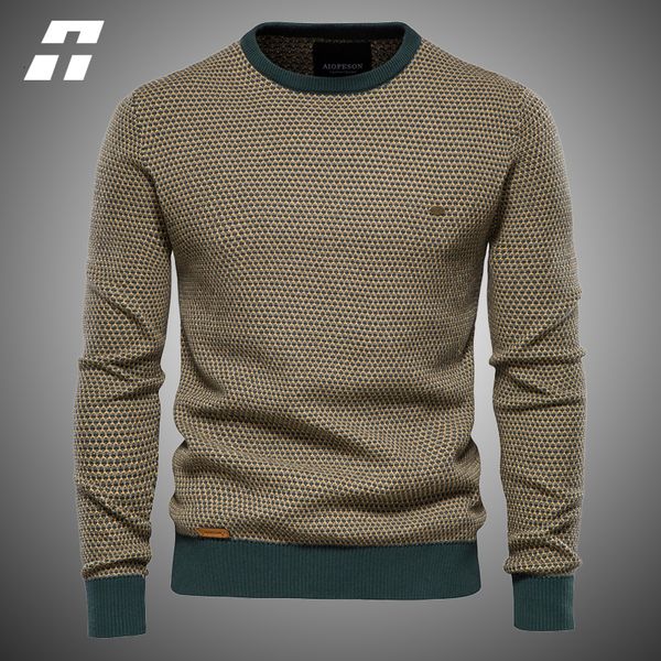

men's sweaters basic pullovers sweater men casual cotton spliced o-neck knitted sweaters mens fashion solid color quality sweaters male, White;black