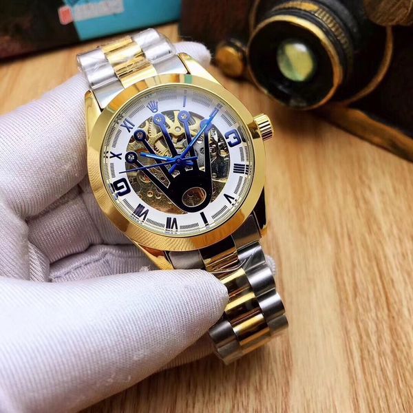 

rolex luxury brand aaa men women watch watches automatic mechanical sapphire glass with green box m001, Slivery;golden