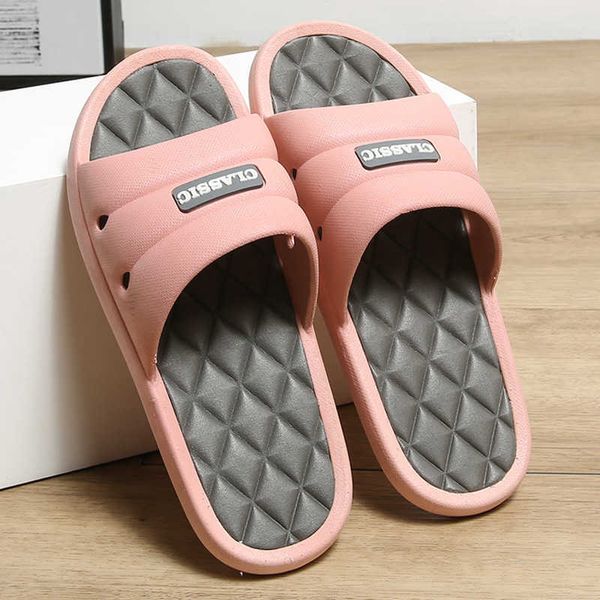 

slippers dome cameras home slippers women's bathroom anti-skid wear-resistant couple indoor home slippers men shoes slippers women j230, Black