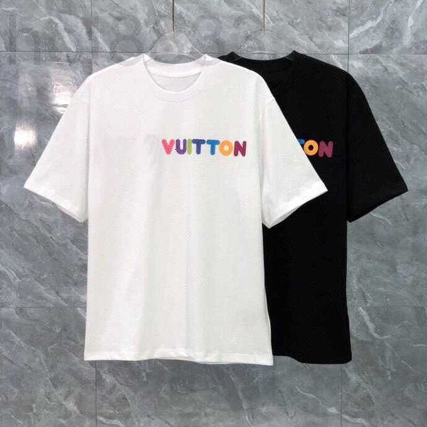 

men's t-shirts designer early spring new high-grade cotton printed t-shirt round neck stitching pullover short sleeves size m-xxl color, White;black